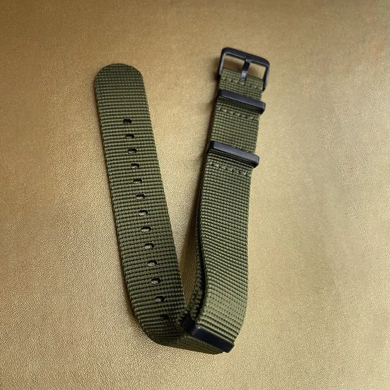 Nylon 22mm Green Nato Top Quality Watch Strap